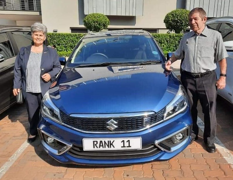 R& M Rank 11 car Rina & Malcolm car- Linnette Badenhorst