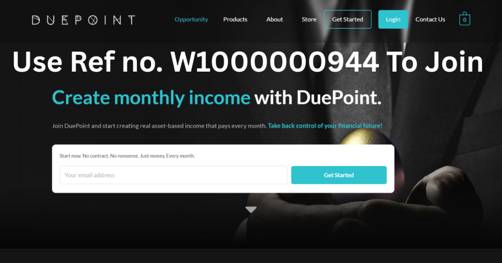 DuePoint Application - Linnette Badenhorst Register with DuePoint
DuePoint Wealth Engineer
Asset-based income
Build recurring income
Linnette Badenhorst